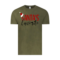 Vintage Olive Santa's Favorite Ho Vintage Tee - DesigneFamous
