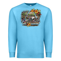 Ocean Blue blessed nurse Premium Sweatshirt - SublimationCraftShop