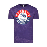 Cloud Purple vintage 1960 kennedy for president Vintage Tee - DesigneFamous