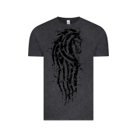 Vintage Black horse of rohan active Vintage Tee - DesigneFamous