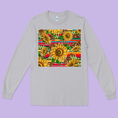 Mexican Sunflowers Long Sleeve Tee Designed By Tumblerdesignbyshophia