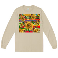 Mushroom mexican sunflowers Long Sleeve Tee - TumblerDesignByShophia
