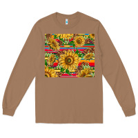 Toasted Coconut mexican sunflowers Long Sleeve Tee - TumblerDesignByShophia