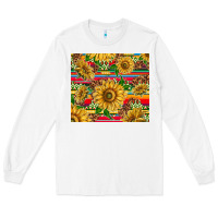 White mexican sunflowers Long Sleeve Tee - TumblerDesignByShophia