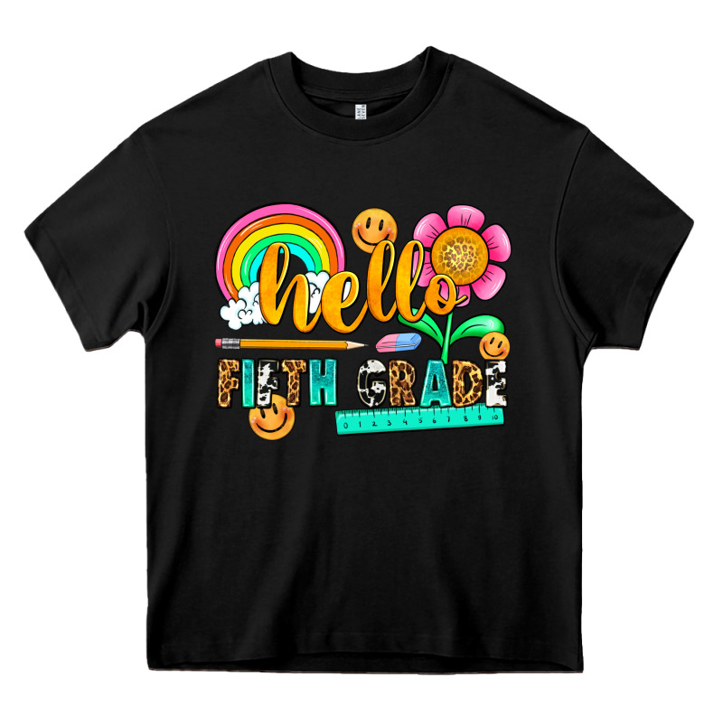 Hello Fifth Grade Heavy Core Tee by NancyCooperArtShop | Teevron