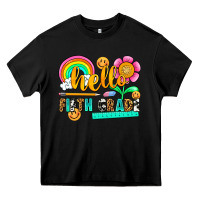 Black hello fifth grade Heavy Core Tee - NancyCooperArtShop