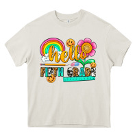 Cream hello fifth grade Heavy Core Tee - NancyCooperArtShop