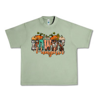 Oil Green western howdy pumpkin Urban Heavy Tee - NancyCooperArtShop