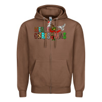 Chestnut Merry christmas cross Zipper Hoodie - FaDigitalArtStudio