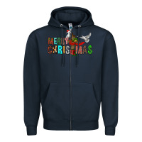 Navy Merry christmas cross Zipper Hoodie - FaDigitalArtStudio