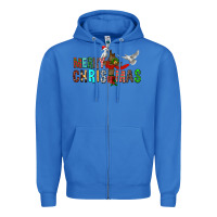 True Royal Merry christmas cross Zipper Hoodie - FaDigitalArtStudio