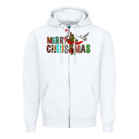 White Merry christmas cross Zipper Hoodie - FaDigitalArtStudio