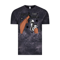 Cloud Black I Have Two Moods Black Sneakers Afro Girl Vintage Tee - texasbilliewilder