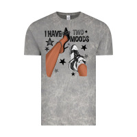 Cloud Rock I Have Two Moods Black Sneakers Afro Girl Vintage Tee - texasbilliewilder