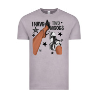 Vintage Zinc I Have Two Moods Black Sneakers Afro Girl Vintage Tee - texasbilliewilder