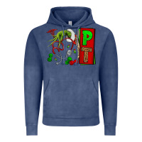 Vintage Denim Christmas Character Nurse Vintage Hoodie - NancyCooperArtShop