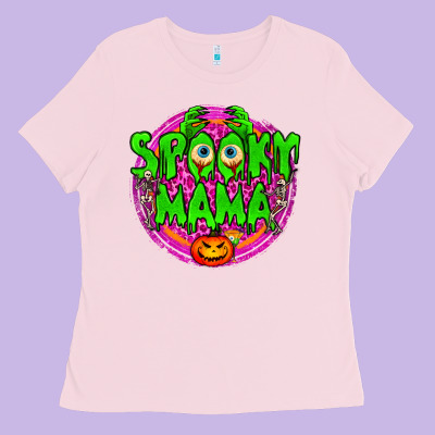 Spooky Mama Ladies Tee Designed By Bundleandbundleshop