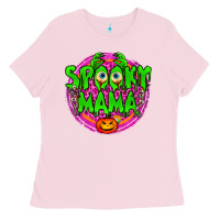 Bubblegum Pink Spooky Mama Ladies Tee - BundleAndBundleShop