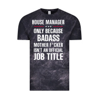 Cloud Black gift for badass house manager Vintage Tee - DesigneFamous