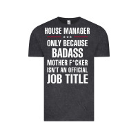 Vintage Black gift for badass house manager Vintage Tee - DesigneFamous
