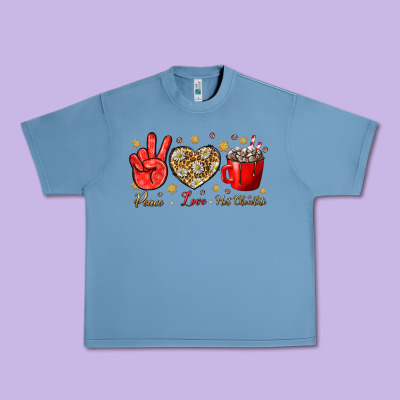 Peace Love Hot Chocolate Urban Heavy Tee Designed By Nancycooperartshop