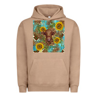 Pigment Burro western highland cow Urban Hoodie - BarkalooDesign