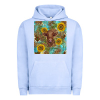 Pigment Grape Ice western highland cow Urban Hoodie - BarkalooDesign