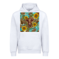 White western highland cow Urban Hoodie - BarkalooDesign