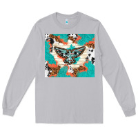 Moon Dust freebird with leopard and cowhide pattern Long Sleeve Tee - TumblerDesignByShophia