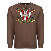 Chestnut all you need is love baseball Premium Sweatshirt - CowhideDigitalArt