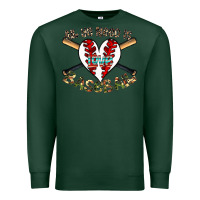 Sports Green all you need is love baseball Premium Sweatshirt - CowhideDigitalArt