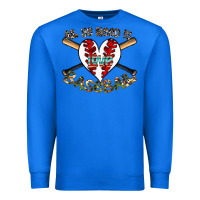 True Royal all you need is love baseball Premium Sweatshirt - CowhideDigitalArt