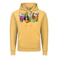 Vintage Mustard Halloween Coffee Cups Vintage Hoodie - texasbilliewilder