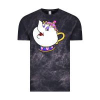 Cloud Black mrs potts Vintage Tee - DesigneFamous