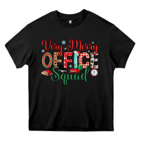 Black very merry office squad Heavy Core Tee - MaliasSmallBusiness
