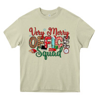Mossy very merry office squad Heavy Core Tee - MaliasSmallBusiness