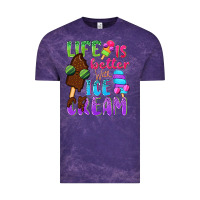 Cloud Purple Life is better with ice cream Vintage Tee - NancyCooperArtShop