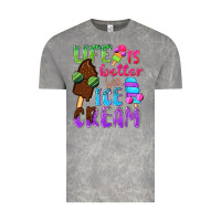 Cloud Rock Life is better with ice cream Vintage Tee - NancyCooperArtShop