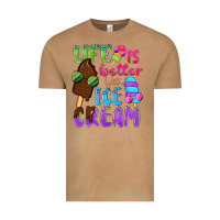 Vintage Camel Life is better with ice cream Vintage Tee - NancyCooperArtShop