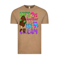 Vintage Coffee Life is better with ice cream Vintage Tee - NancyCooperArtShop