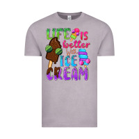 Vintage Zinc Life is better with ice cream Vintage Tee - NancyCooperArtShop