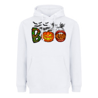 White boo halloween Heavyweight Hoodie - CowhideDigitalArt