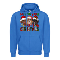 True Royal We Woof You A Merry Christmas Zipper Hoodie - FaDigitalArtStudio