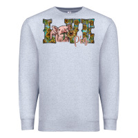 Heather Grey love pig Premium Sweatshirt - SublimationCraftShop
