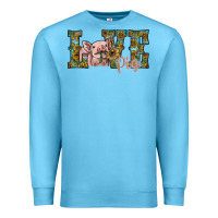 Ocean Blue love pig Premium Sweatshirt - SublimationCraftShop