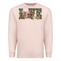 Pale Pink love pig Premium Sweatshirt - SublimationCraftShop