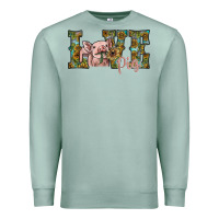 Seafoam love pig Premium Sweatshirt - SublimationCraftShop