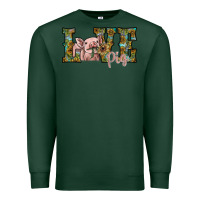 Sports Green love pig Premium Sweatshirt - SublimationCraftShop