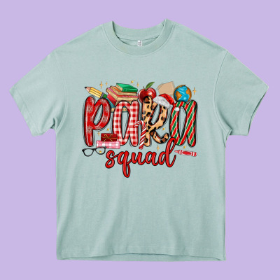 Para Squad Christmas Heavy Core Tee Designed By Maliassmallbusiness