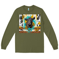 Army Green black angus Long Sleeve Tee - TumblerDesignByShophia